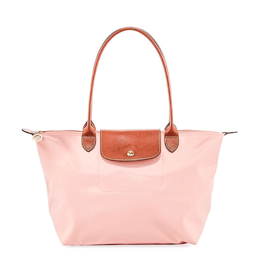 Pink longchamp bag